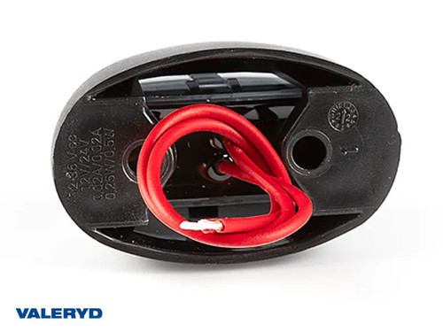 LED Position light Valeryd Arctic Night red 12-36V 0,15m kabel    