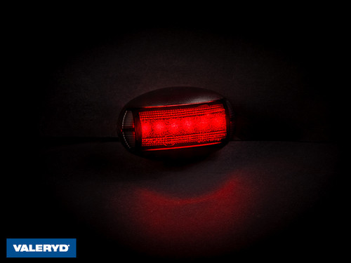 LED Position light Valeryd Arctic Night red 12-36V 0,15m kabel    