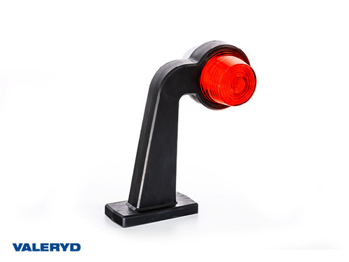LED End outline marker Valeryd 195x167,5x91,6 white/red, 12-36V incl. 0,3m cable left