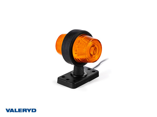 LED End outline marker Valeryd 109,8x94x91,6 yellow/yellow, 12-36V incl. 0,45m cable