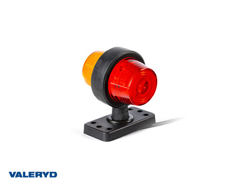 LED End outline marker Valeryd 109,8x94x91,6 red/yellow, 12-36V incl. 0,45m cable 