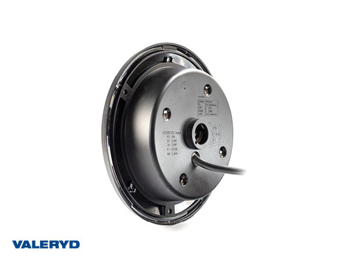 LED Taillight SCANDI-313 chrome Valeryd Right/Left Ø155×39mm 12-36V, 1m cable [3010356]