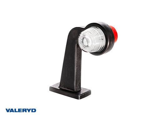 LED End outline marker Valeryd 195x167,5x91,6 white/red, 12-36V incl. 0,3m cable right