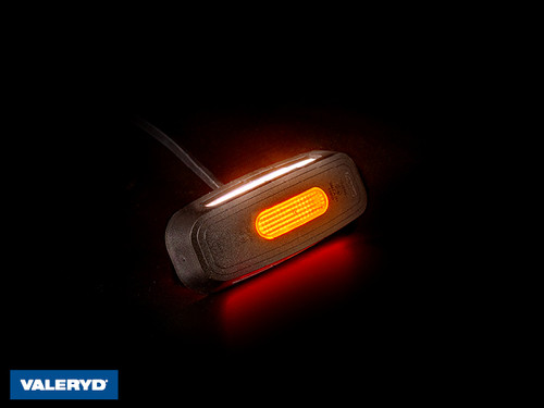 LED Marker light Valeryd 109,6x46,6x28 white/red/yellow 12/24V incl. 500mm cable 