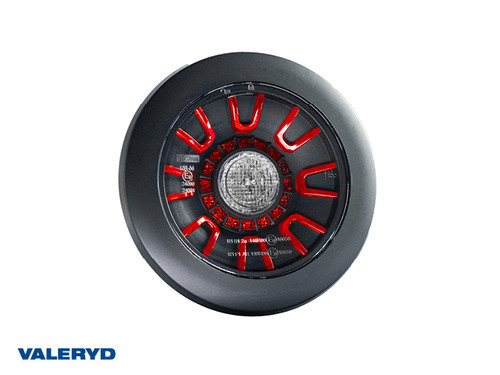 LED Taillight SCANDI-314 black Valeryd Right/Left Ø155×39mm 12-36V, bayonet connection 5-pol