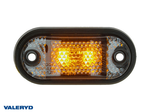 LED Side marking light Valeryd Arctic Night yellow 12-36V 0,15m cable   