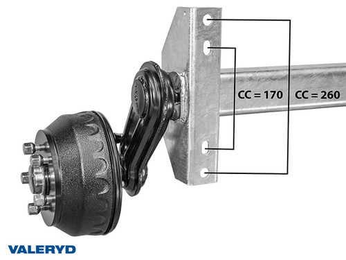 Axle Knott 1800 Kg 1600/2070  5x112 [1018760]