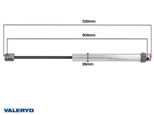 Overrun damper for Knott KFL27-A 