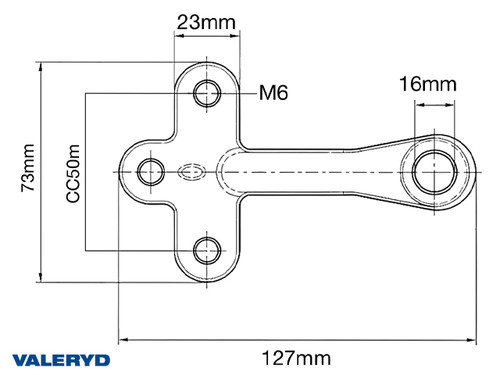 Locking loop for flap lock for trailer, long [6429513]