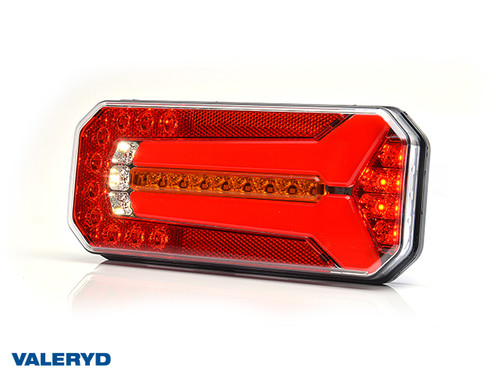 LED Tail light WAŚ R/L 236x104x49, 2m Cable