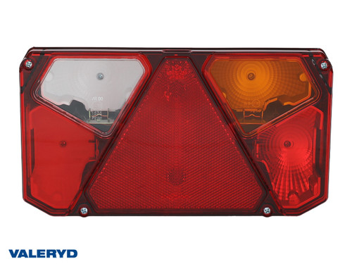 Tail light WAŚ R 242x134x58 reversing light, reflector, license plate lamp