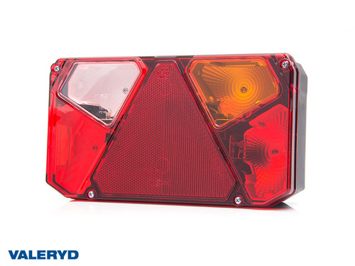 Tail light WAŚ R 242x134x58 reversing light, reflector, license plate lamp