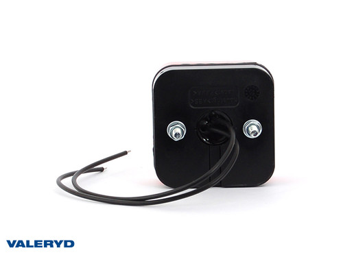 LED Position light WAŚ 65x65x28 red, 0,22 m Cable