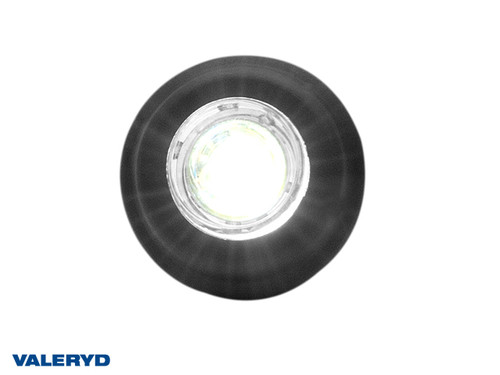 LED Position light WAŚ Ø29x9.4 white, 0,22 m Cable