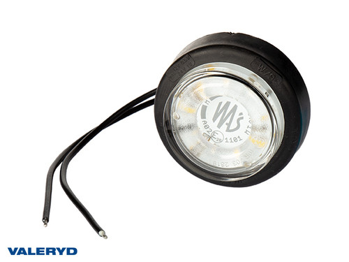 LED Position light WAŚ Ø60,6x26,4 white, 0,22 m Cable