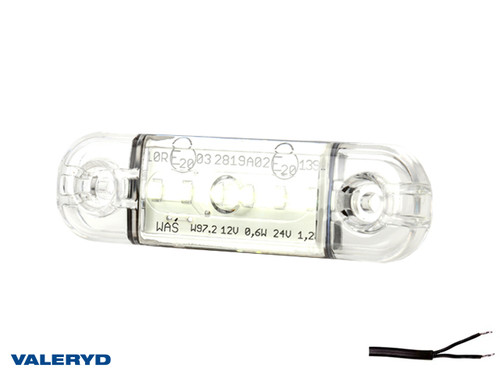 LED Position light WAŚ 83,8x24,2x10,4 white, 0,23 m Cable [3155060]