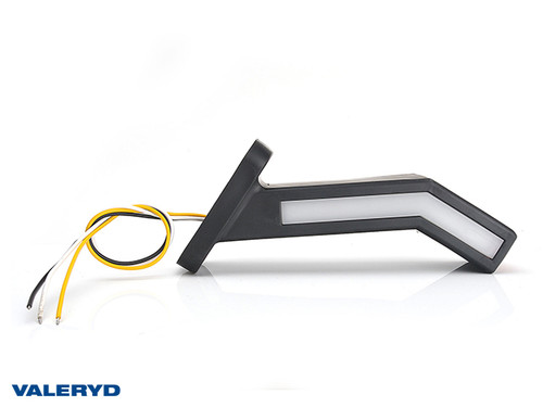 LED End outline marker WAŚ L 184,9x145,5x58 yellow/white/red 400mm Cable