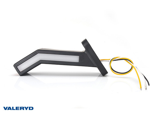 LED End outline marker WAŚ R 184,9x145,5x58 yellow/white/red 400mm Cable [3155380]