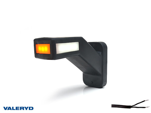 LED End outline marker WAŚ R 146,1x110,6x58 yellow/white/red 310mm Cable