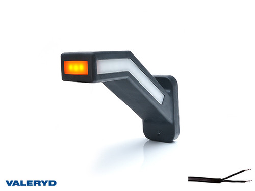 LED End outline marker WAŚ R 184,9x145,5x58 yellow/white/red 240mm Cable