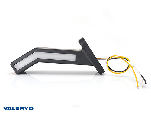 LED End outline marker WAŚ R 184,9x145,5x58 yellow/white/red 400mm Cable