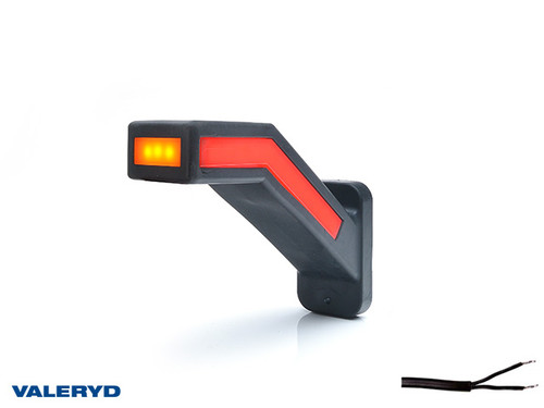 LED End outline marker WAŚ L 184,9x145,5x58 yellow/white/red 240mm Cable [3155351]