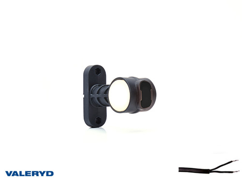 LED End outline marker WAŚ R/L 124x100x55 white/red 300mm Cable