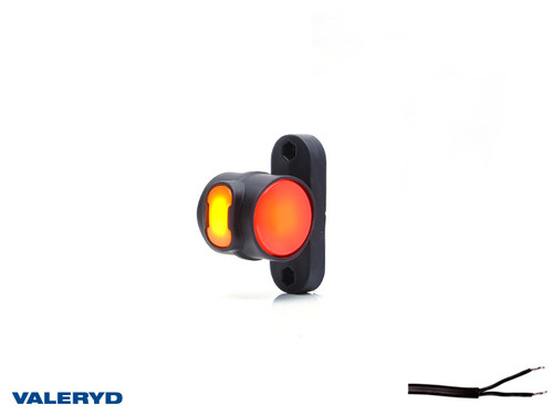 LED End outline marker WAŚ R/L 71,5x100x55 yellow/white/red 340mm Cable