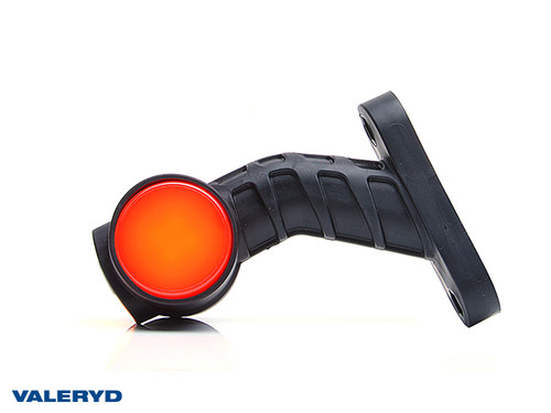LED End outline marker WAŚ L 134x108x55 white/red 260mm Cable