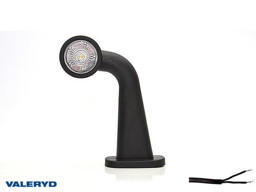 LED End outline marker WAŚ L 148,5x125,5x49,5 red/white 180mm Cable