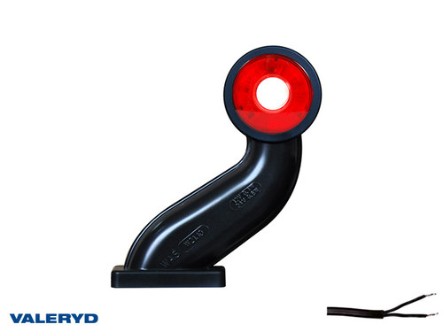 LED End outline marker WAŚ L 150x96,5x39,5 red/white 250mm Cable [3155228]