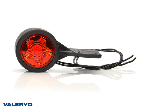 LED End outline marker WAŚ 117x59x45,5mm red/white 360mm Cable