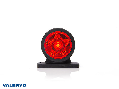 LED End outline marker WAŚ 70x74x28mm red/white 360mm Cable