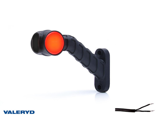 LED End outline marker WAŚ L 189x140x55 white/red 200mm Cable