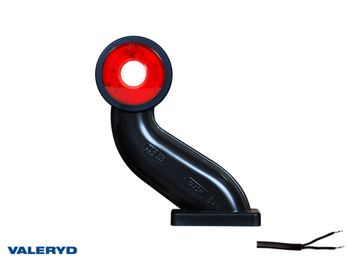 LED End outline marker WAŚ R 150x96,5x39,5 red/white 250mm Cable [3155229]