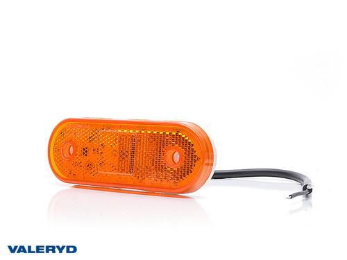 LED Side marking light WAŚ R/L 114x63x40 yellow 220mm Cable