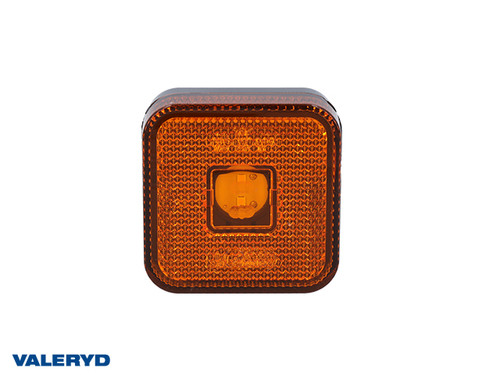 LED Side marking light WAŚ R/L 65x65x28 yellow 220mm Cable [3175010]