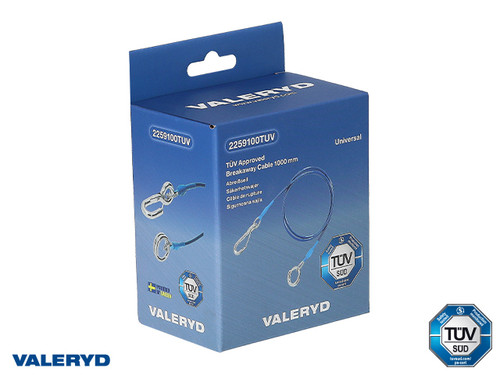 Breakaway cable Universal 1000 mm with ring TÜV-certified