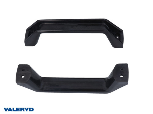 Grab handle 180x35mm black (2 pack) [6710001]