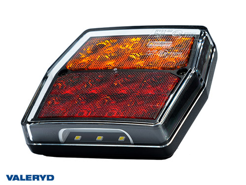 LED Reversing right/left 99,7x92,7x30, 1,0m cable,  cc=45mm 