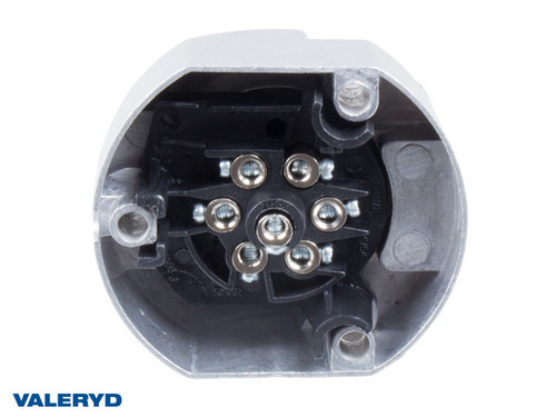 Electrical socket 7-pin for trailer, Aluminium  [3099019]