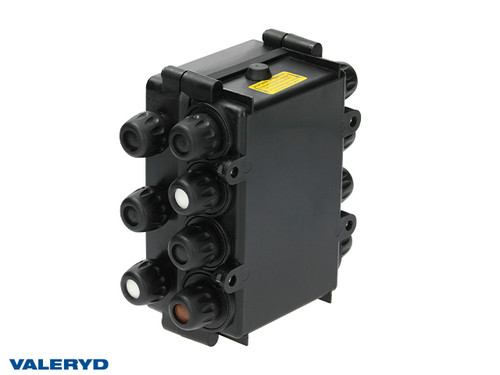 Junction box Aspöck 181x162x83mm shallow lid ASS1 14-outlets [3102003]