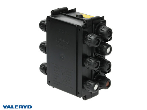 Junction box Aspöck 181x162x83mm shallow lid ASS1 14-outlets [3102003]