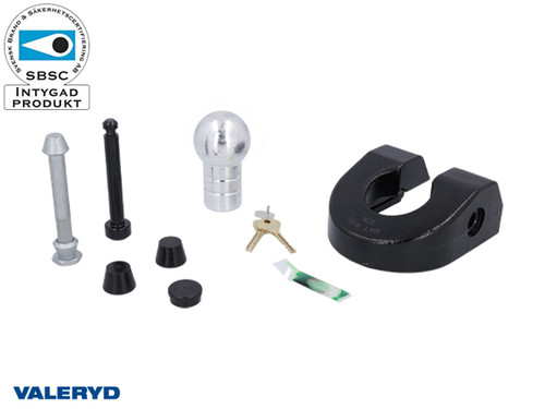 Trailerlock CombiLock 77,5mm black, Lock bolt 14 mm [6689405]