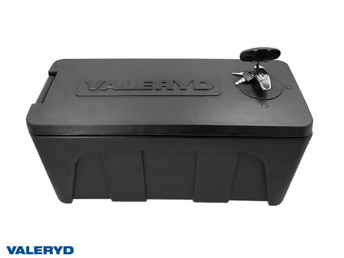 Storage Box, drawbar box Plastic 25 kg 520x230x265mm , black [6998110]