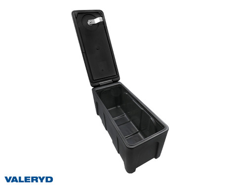 Storage Box, drawbar box Plastic 25 kg 520x230x265mm , black [6998110]