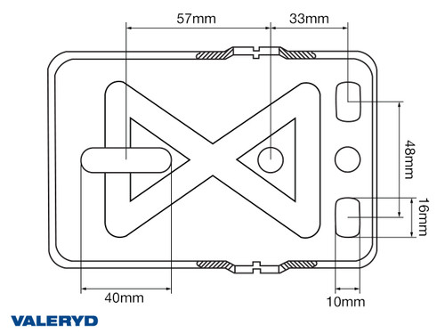Winch VALERYD 1200lbs/550kg Including strap 50mm x 7m [6772120]