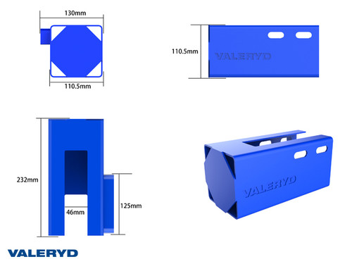 Trailer lock Universal with disc padlock [6689015]