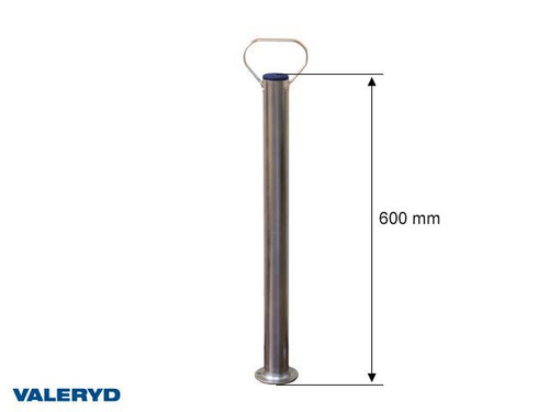 Support leg Ø48 mm. 600 mm with footplate and crank [6640001]
