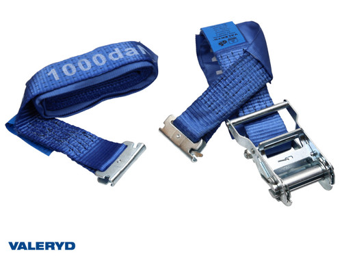 Ratchet strap for E-track, 50mm with lockable track fitting, Length 1+3m. 1000 daN [6600036]